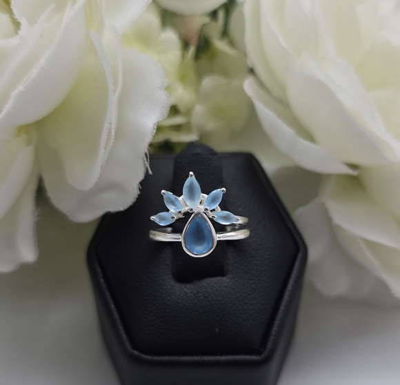 KYNDALL RING STERLING SILVER SET - Picture 12 of 14